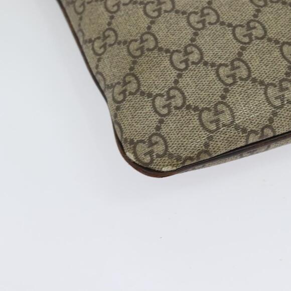 GUCCI GG Supreme Shoulder Bag Pvc Outlet Beige Silver - Picture 12 of 16